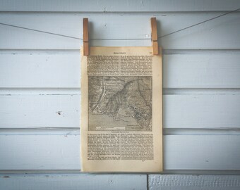 1887 Vintage Genoa & Surroundings Map
