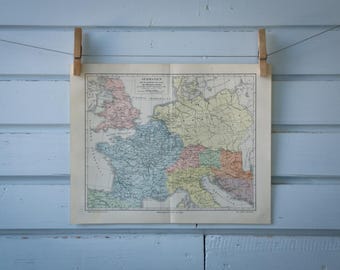 1907 Vintage Map of Roman Empire Northern Provinces