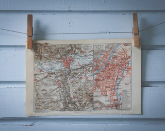 1907 Vintage Innsbruck Map