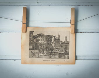 1923 Vintage Florence Illustration