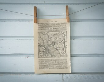 1907 Vintage Mosul & Nineveh Map