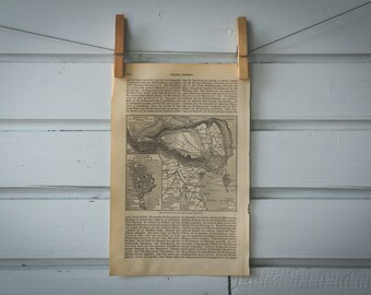 1907 Vintage Map of Syracuse