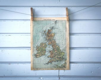 1930 Vintage UK & Ireland Map