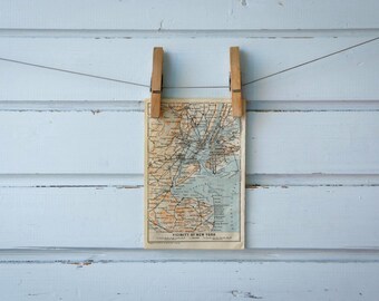 1905 Vintage Map of New York