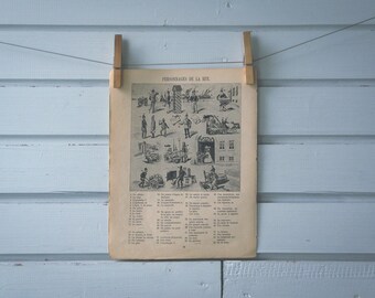 1914 Vintage Street Professions Illustration