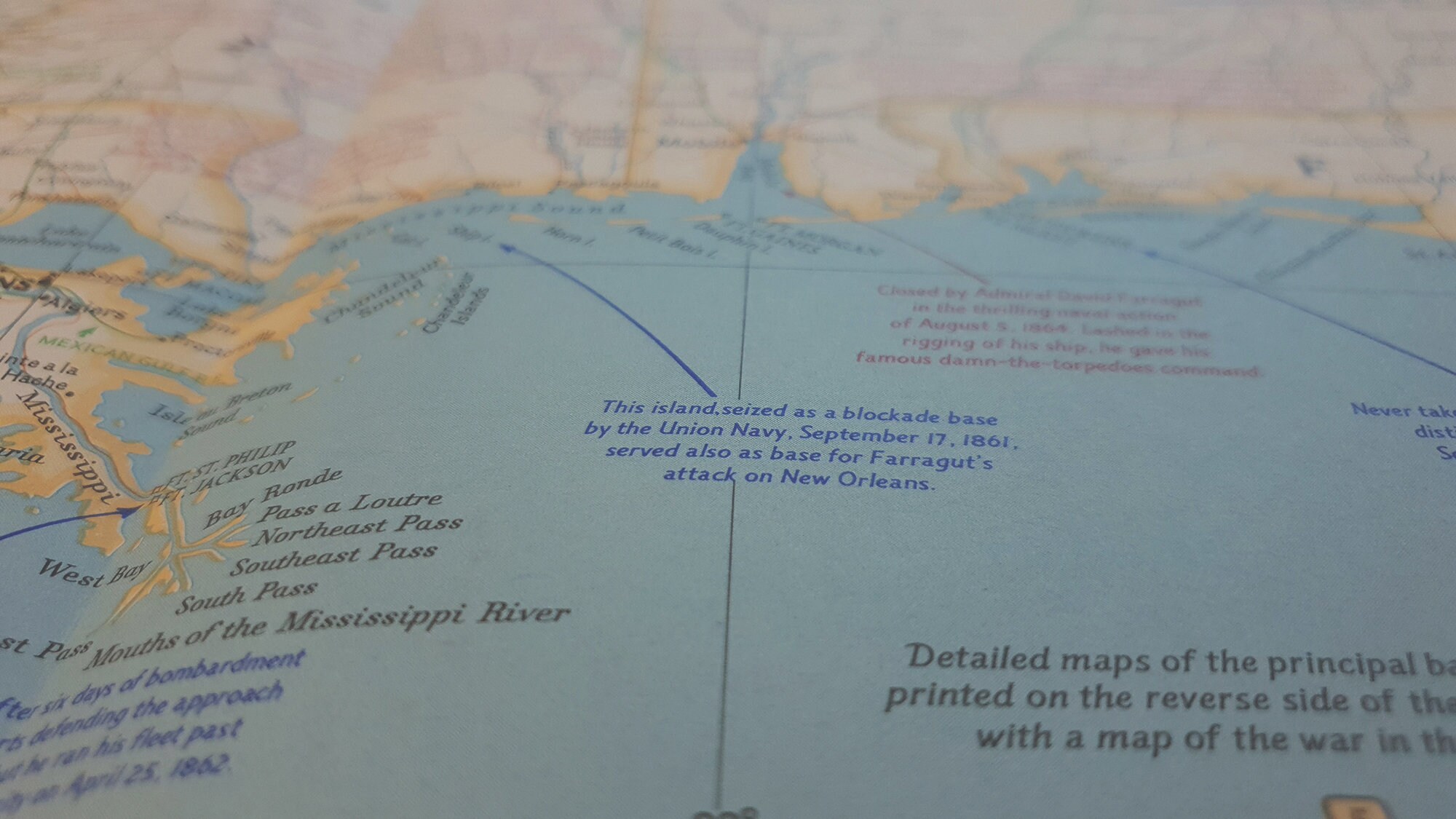 1961 Vintage National Geographic Battlefields of the Civil War Map