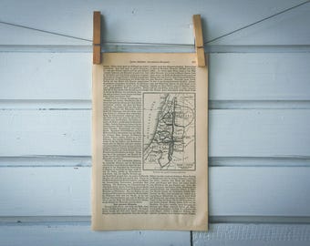 1907 Vintage Tribes of Israel Map