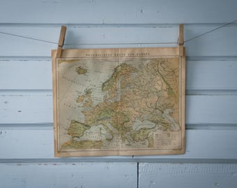 1887 Vintage Map of Europe
