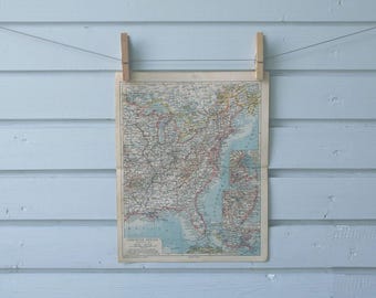 1938 Vintage Eastern USA Map