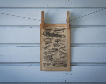 1921 Vintage Airplanes & Airships Illustration