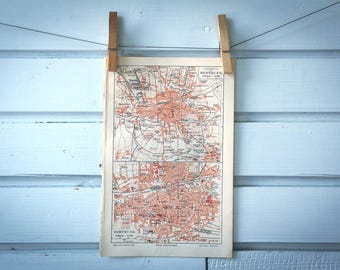 1907 Vintage Dortmund Map