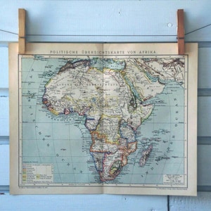 1894 Vintage Map of Africa