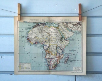 1894 Vintage Map of Africa