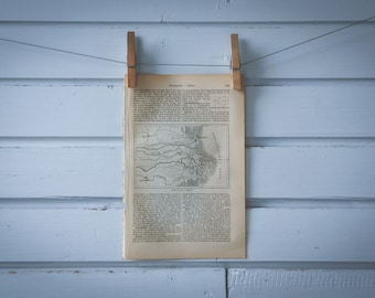 1890 Vintage Po Delta Map