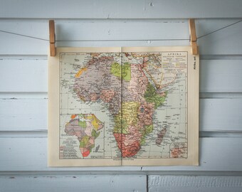 1936 Vintage Map of Africa