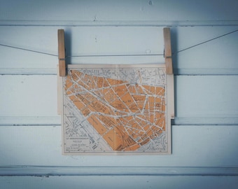 1930s Vintage Reuilly Arrondissement Map