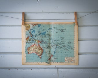 1936 Vintage Oceania Map