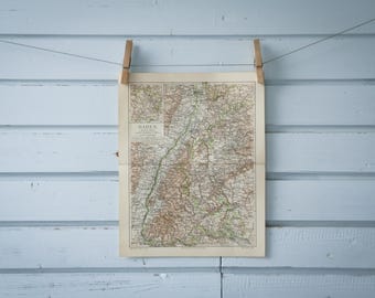 1907 Vintage Baden Map