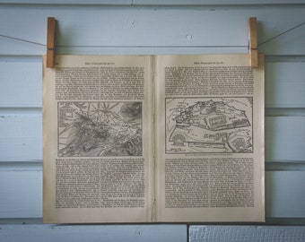 1907 Vintage Map of Athens in Classical Antiquity