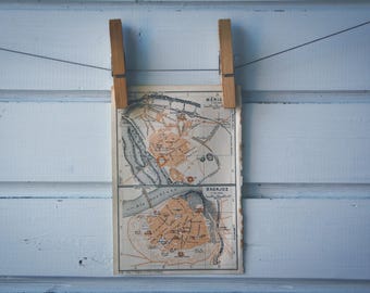 1929 Vintage Merida & Bajadoz Map