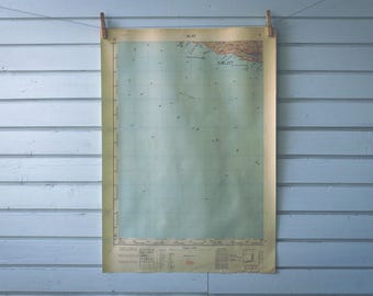 1953 Vintage Central Mljet Map
