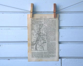 1894 Vintage Calcutta Map