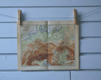 1890 Vintage Germany Map