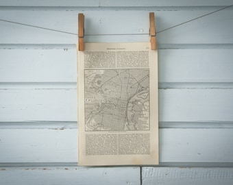 1907 Vintage Map of Philadelphia
