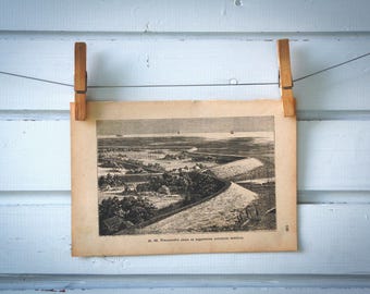 1890 Vintage Polders Lithograph Illustration