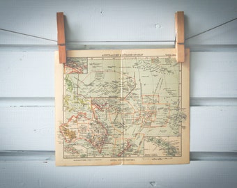 1931 Vintage Oceania Map