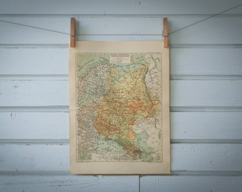 1928 Vintage Map of Russia