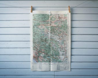 1956 Vintage Central Velebit Map