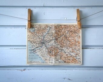 1931 Vintage Rome & Surroundings Map