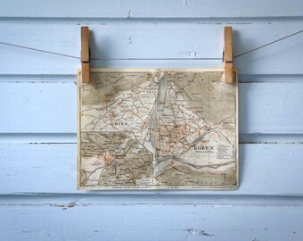 1931 Vintage Map of Bolzano