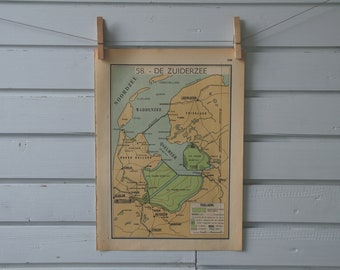 1941 Vintage Flevoland Map