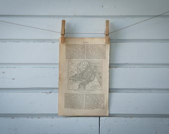 1887 Vintage Copenhagen Map