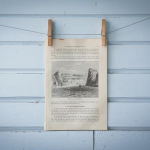 Vintage Saint Thomas-lithografieillustratie 1897