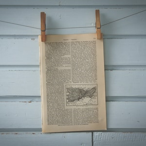 1907 Vintage Landkarte der Insel Capri