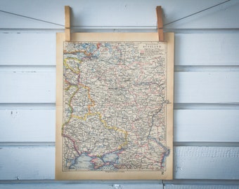 1931 Vintage Map of Russia