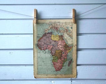 1934 Vintage Map of Africa