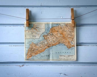 1931 Vintage Sorrento Peninsula Map