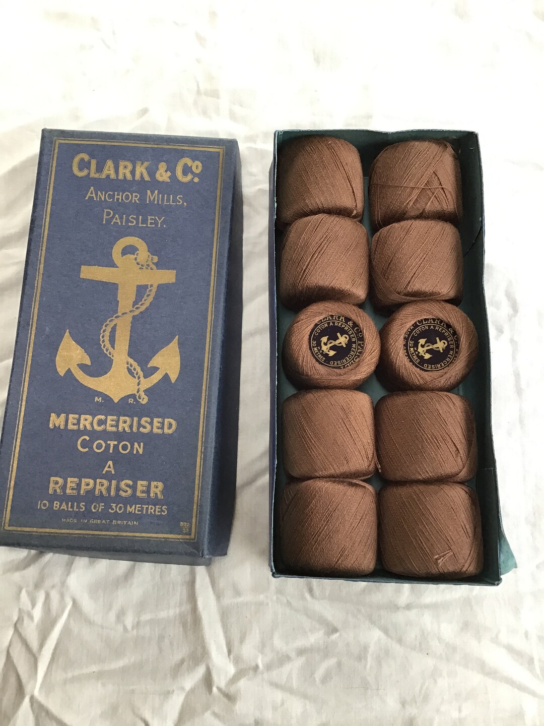 Vintage Box Clark & Cotton Chocolate - Etsy