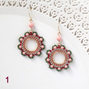 Colorful Flower Spring Earrings for Women Handmade Beaded - Etsy UK