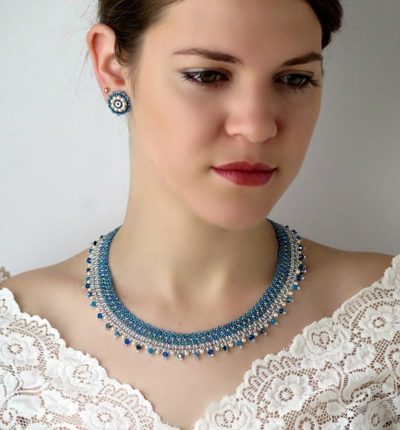 Something Blue for Bride Blue Wedding Jewelry Blue Jewelry - Etsy Israel