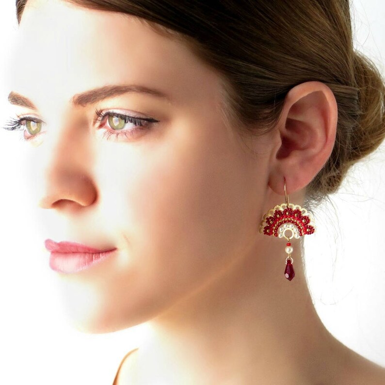 Swarovski fan earrings Clearance