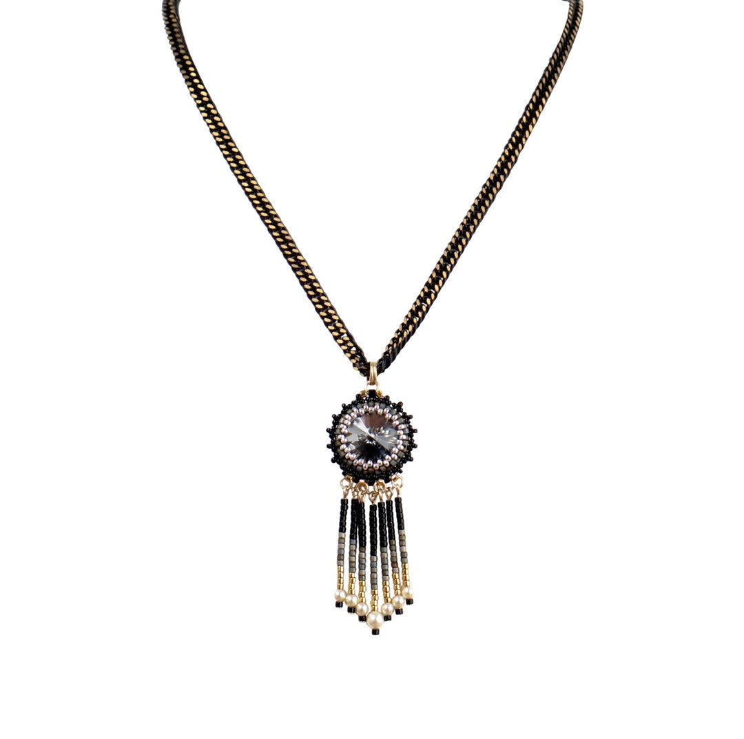 Blake and Gold Fringe Necklace for Women Beaded Tassel - Etsy