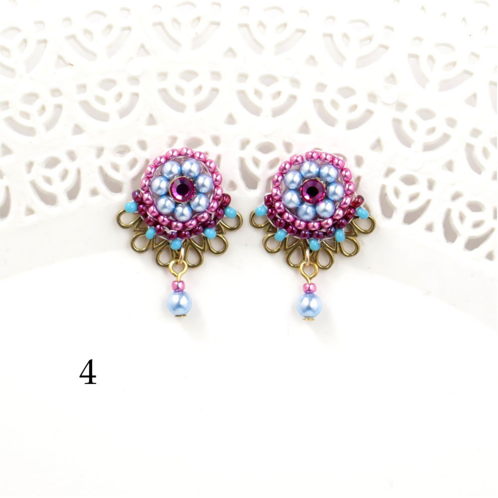 Pastel Earring Unique Stud Earring Gift for Girlfriend Etsy Israel