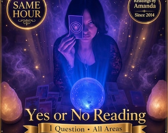Same Hour 1 Question Yes or No Reply Tarot Reading Psychic Reading All Areas One Question  By Amanda Written Report & PDF