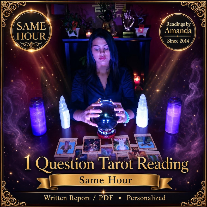 Psychic Amanda performing a same hour 1 hour one hour Psychic reading