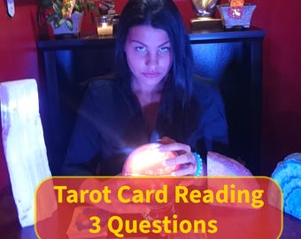Psychic Reading 3 Questions Medium, Clairvoyant, Insightful Detailed Tarot Card Reading All Areas by Amanda Same Day, Prediction , PDF